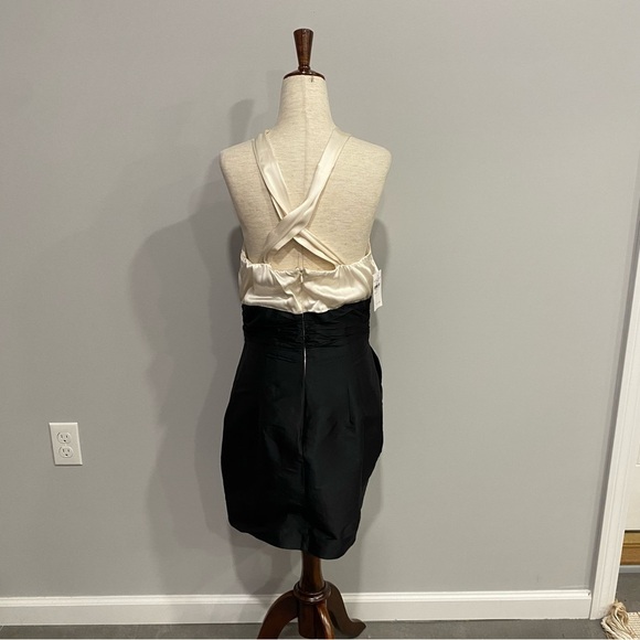 Alexia Admor Silk Black and White Dress‎ Medium - Picture 6 of 14